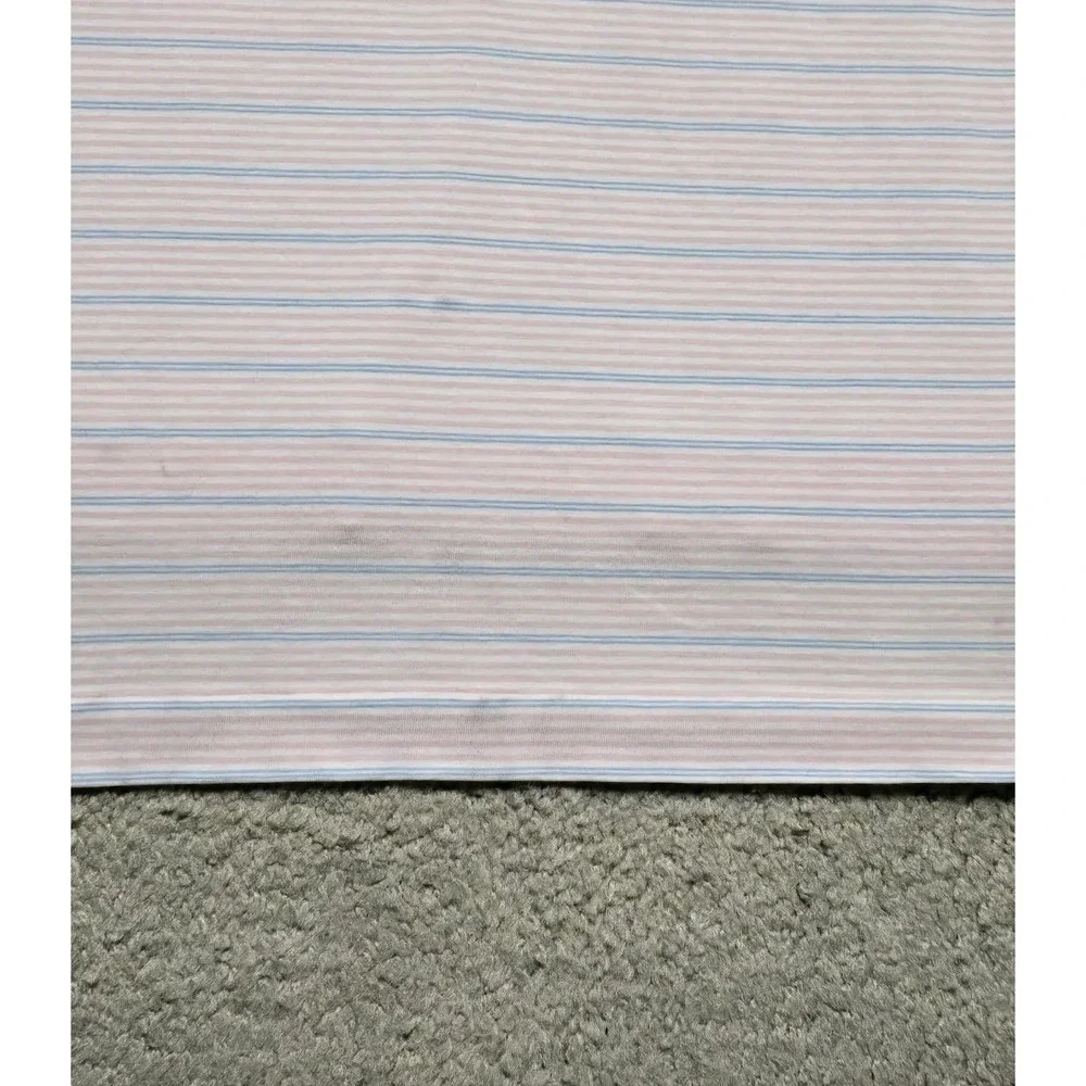 Ralph Lauren Polo Golf Performance Stretch‎ Lisle Polo Pink Blue Striped Mens XL